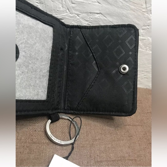 NEW! $35 VERA BRADLEY Campus Double ID w/ Keyring in Classic Black (15253-081) - Picture 5 of 6